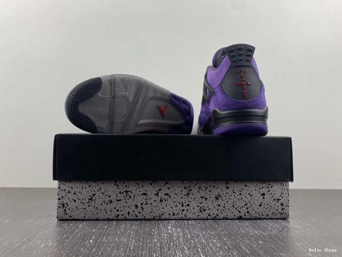 Bmlin Shoes Scott 4 Jordan x Purple Suede Travis Air 0819